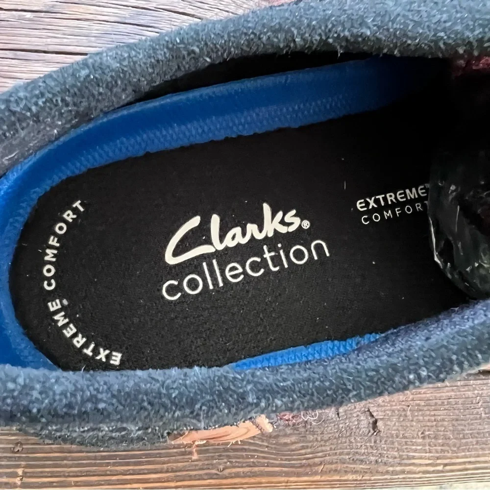 CLARKS WALLABIES WOOL AZTEC SHACRE II CHUKKA BOOTS MENS SIZE 8 WOMENS 10